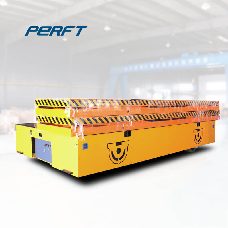 rail guided transfer cart for foundry parts 50 tons